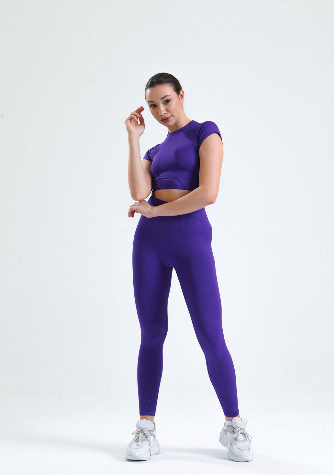 BEcca BİGE Crop Mor