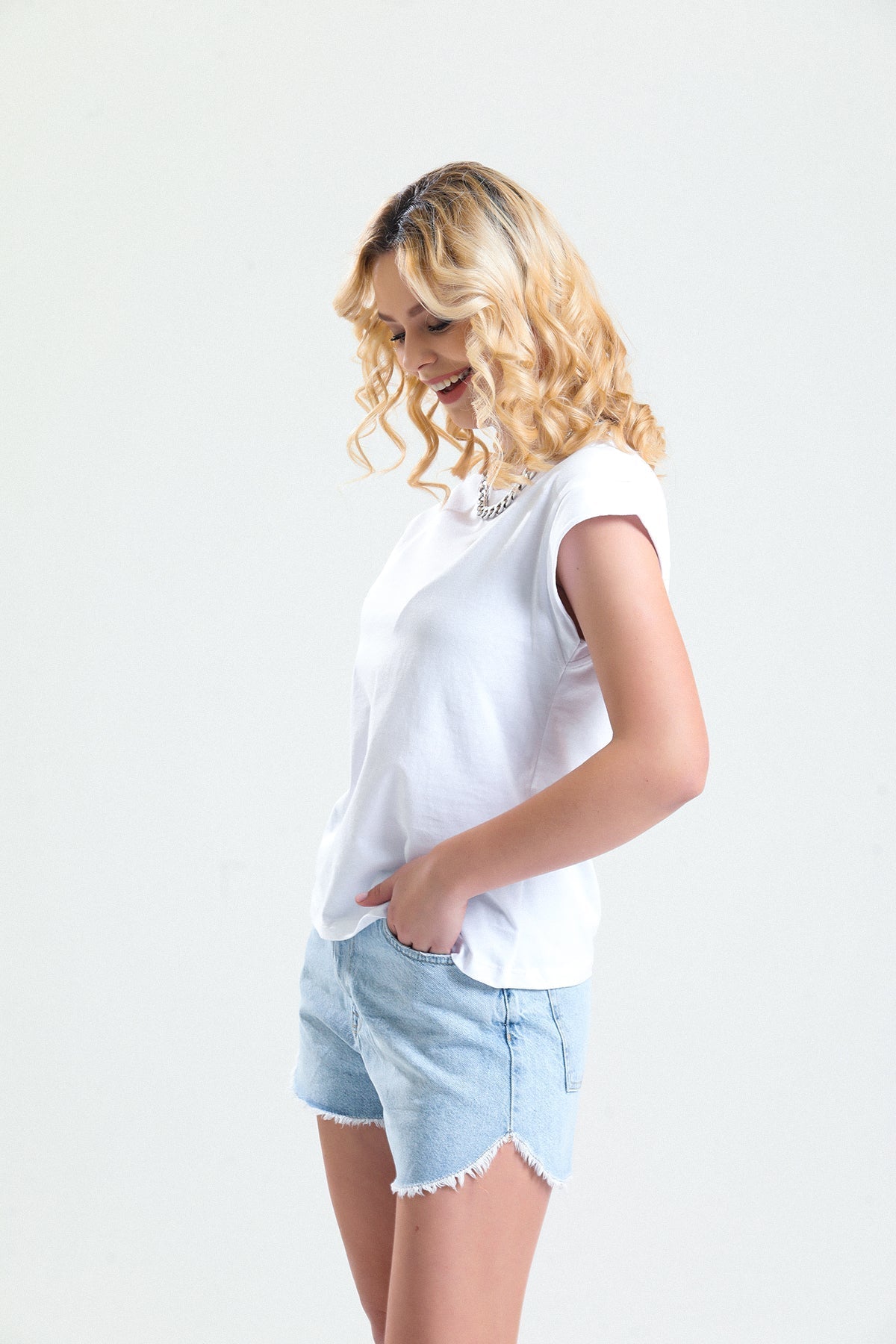 Gri Kısa Kollu Basic T shirt