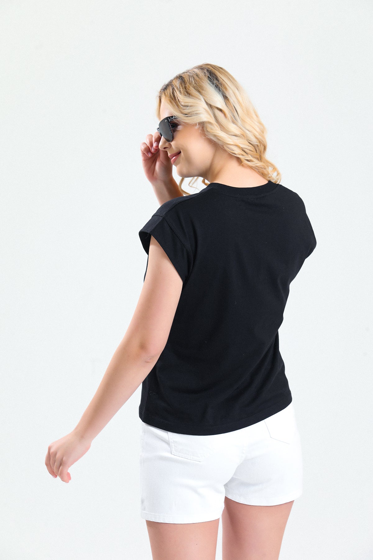 Siyah Kısa Kollu Basic T shirt