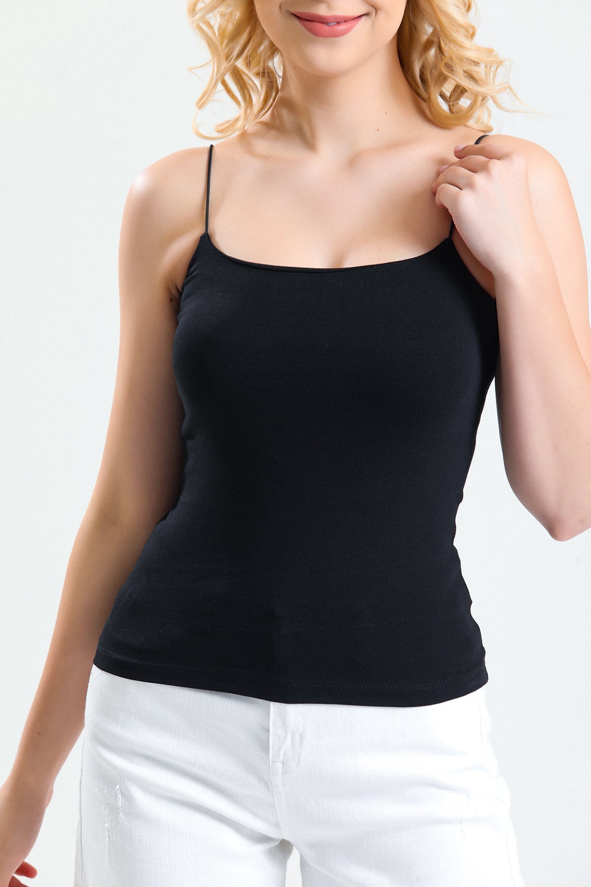 Mavi İp Askılı Body