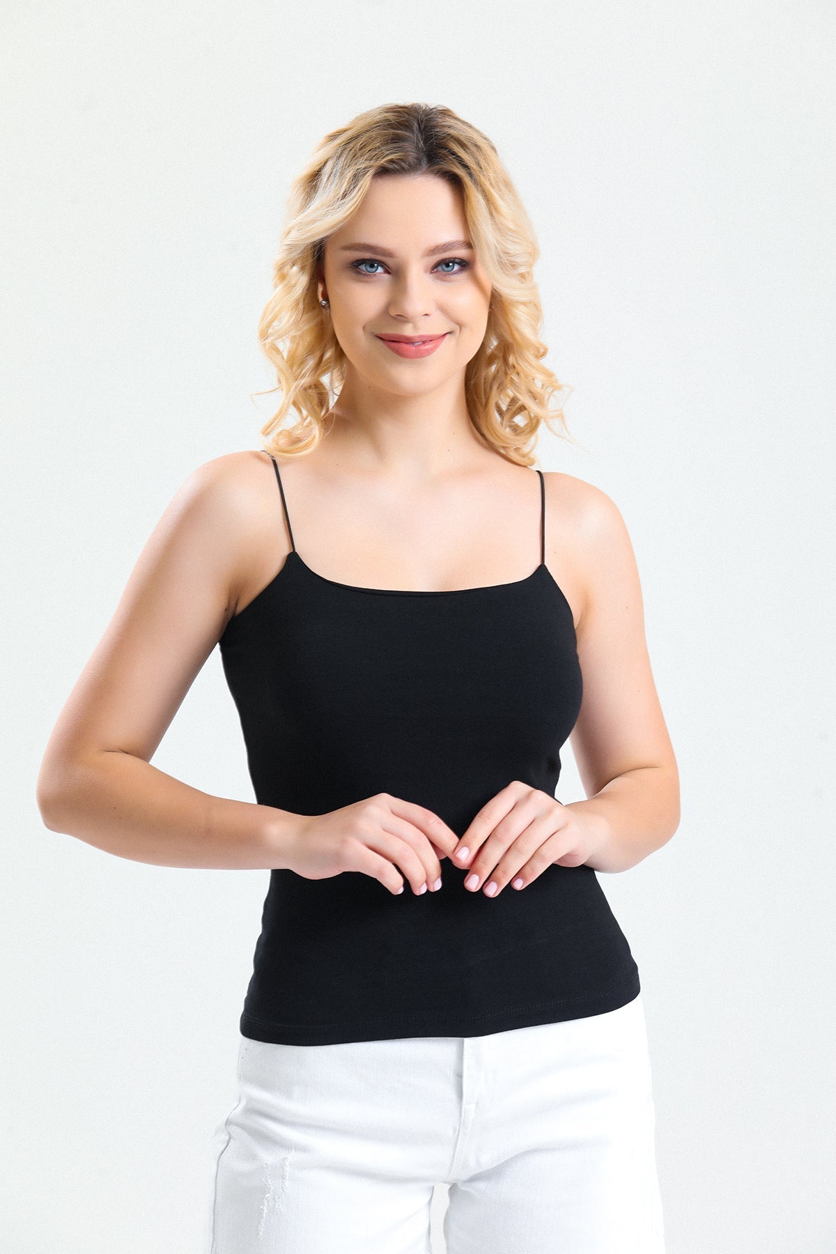 Mavi İp Askılı Body