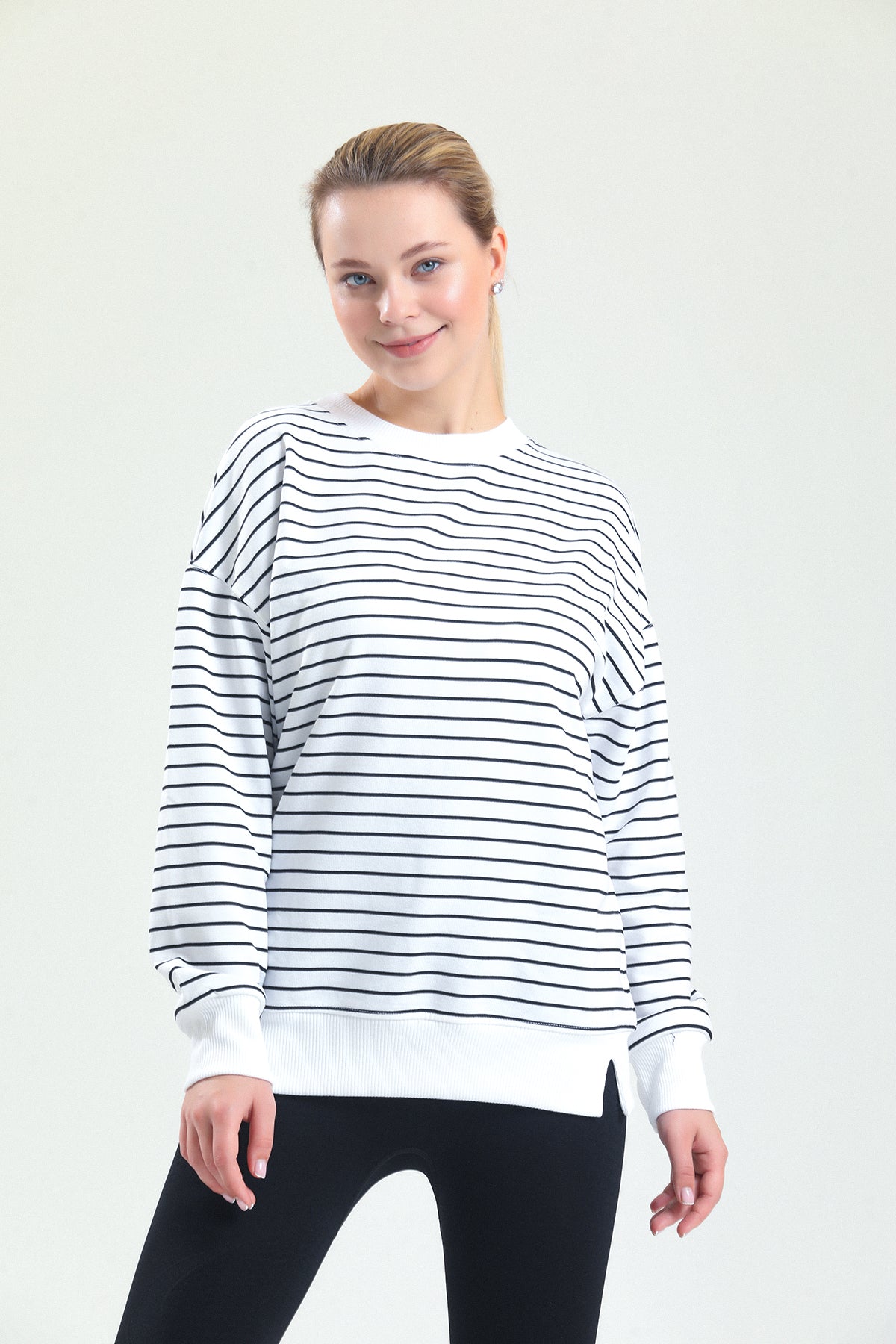BEcca Çizgili Sweatshirt