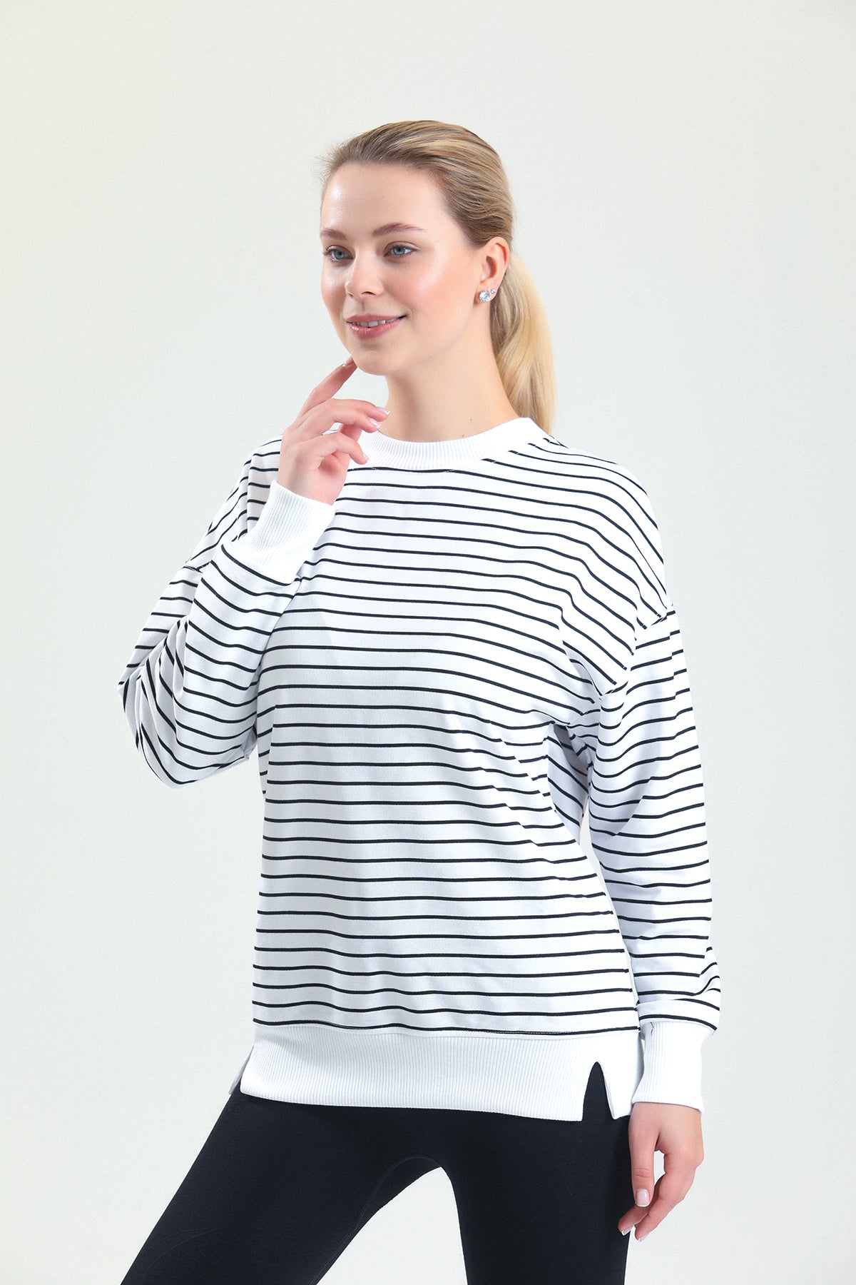 BEcca Çizgili Sweatshirt