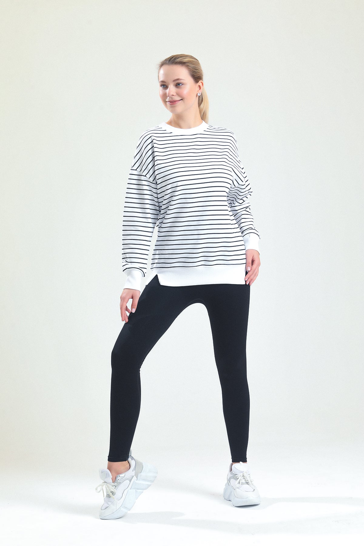 BEcca Çizgili Sweatshirt