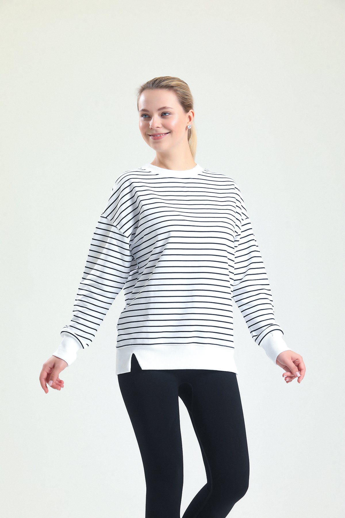 BEcca Çizgili Sweatshirt