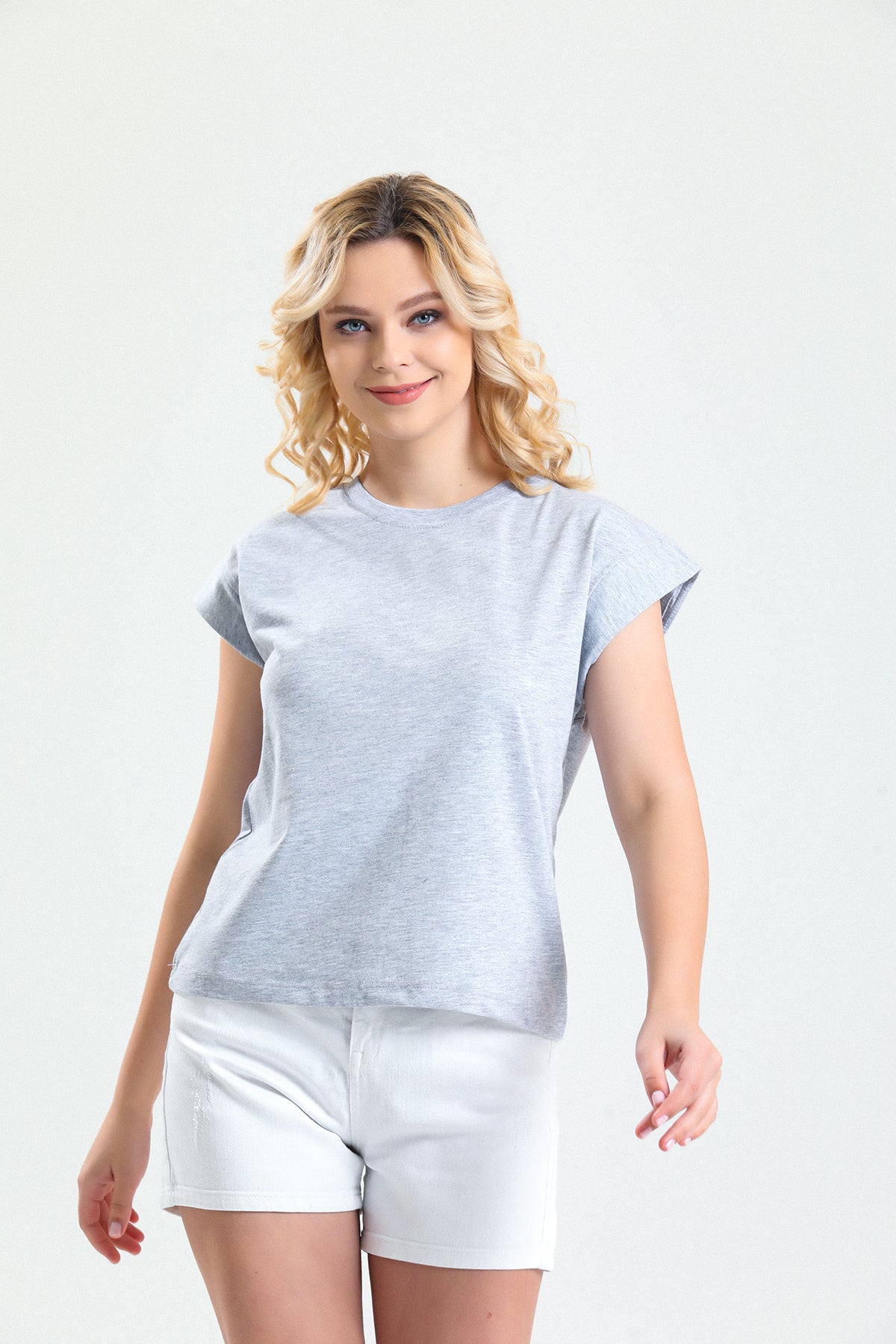 Beyaz Kısa Kollu Basic T shirt