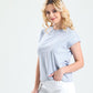 Gri Kısa Kollu Basic T shirt
