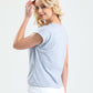 Gri Kısa Kollu Basic T shirt