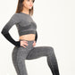 BEcca KATRE Crop Gri Siyah