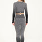 BEcca KATRE Crop Gri Siyah