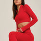 KARMEN Uzun Kollu Fermuarlı Takım Kırmızı